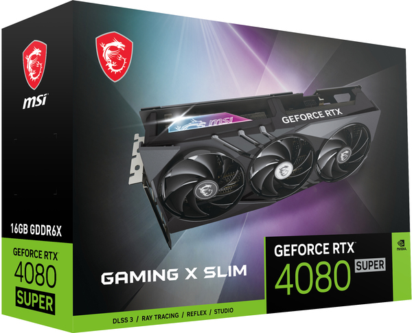 MSI GeForce RTX 4080 SUPER Gaming X Slim 16GB - Graphics card